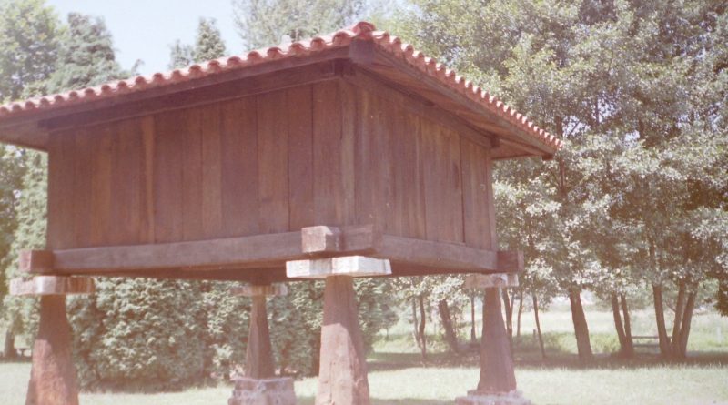 estructura de un hórreo sin corredor